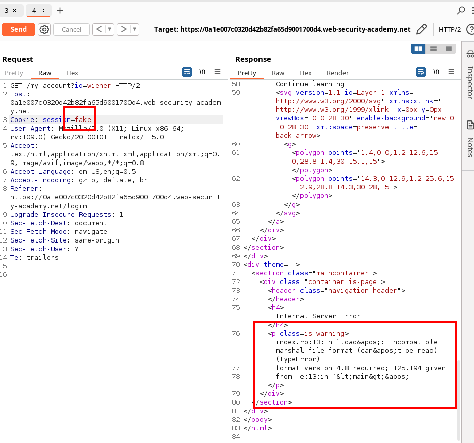 Insecure deserialization